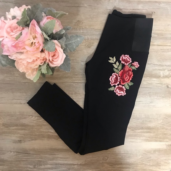 Floral Legging Pants stitched design - Picture 1 of 5